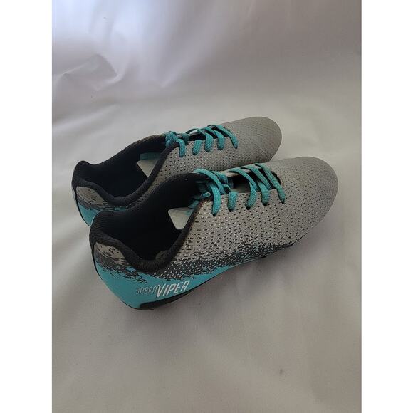 DSG Speed Viper Package Cleat Gray/Teal DSGYP21 Teal Kids Size 1 - Picture 5 of 9